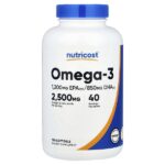 омега-3, 120 капсул — Nutricost