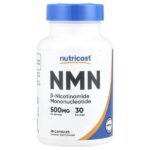 NMN, 60 капсул (250 мг на капсулу) — Nutricost