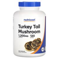 гриб трутовик разноцветный, 240 капсул (600 мг в 1 капсуле) — Nutricost