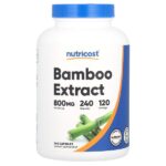 Экстракт бамбука, 240 капсул (400 мг на капсулу) — Nutricost