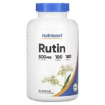 Рутин, 500 мг, 180 капсул — Nutricost