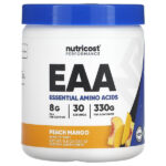 Performance, EAA в порошке, со вкусом персика и манго, 330 г (11,8 унции) — Nutricost