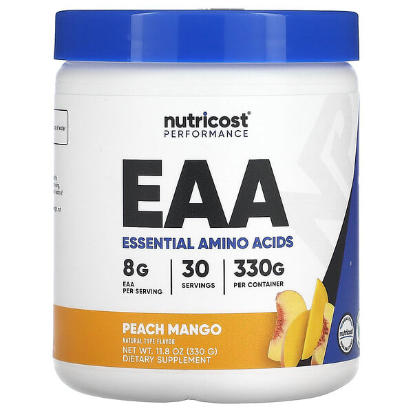 ncs67361_v_8.jpg Performance, EAA в порошке, со вкусом персика и манго, 330 г (11,8 унции) — Nutricost