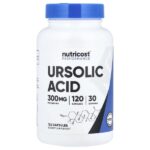 Performance, урсоловая кислота, 120 капсул (75 мг в 1 капсуле) — Nutricost