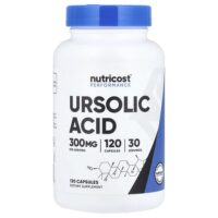 Performance, урсоловая кислота, 120 капсул (75 мг в 1 капсуле) — Nutricost