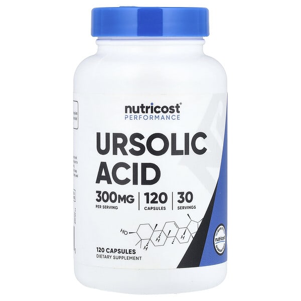ncs67382_v_8.jpg Performance, урсоловая кислота, 120 капсул (75 мг в 1 капсуле) — Nutricost