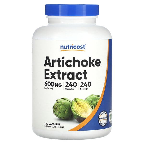 ncs67394_v_8.jpg Экстракт артишока, 600 мг, 240 капсул — Nutricost