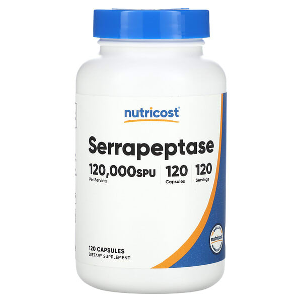 ncs67399_v_8.jpg серрапептаза, 60 мг (120 000 SPU), 120 капсул — Nutricost