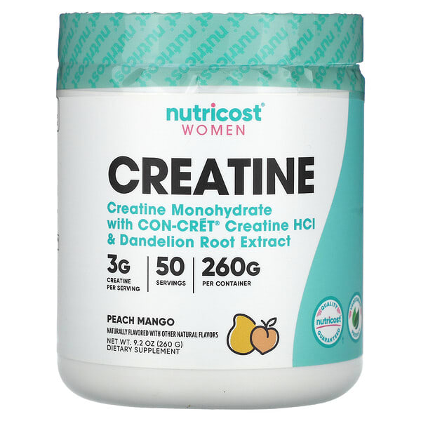ncs67447_v_8.jpg Для женщин, креатин, персик и манго, 260 г (9,2 унции) — Nutricost