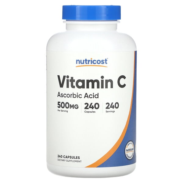ncs67483_v_8.jpg витамин C, 500 мг, 240 капсул — Nutricost