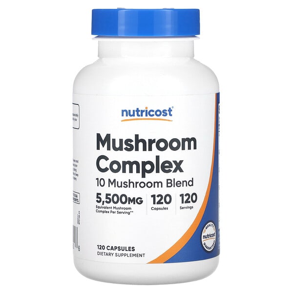 ncs67492_v_8.jpg комплекс грибов, 5500 мг, 120 капсул — Nutricost