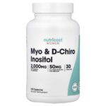 Для женщин, мио и D-хиро инозитол, 120 капсул — Nutricost