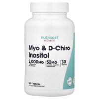 Для женщин, мио и D-хиро инозитол, 120 капсул — Nutricost