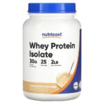 изолят сывороточного протеина, со вкусом теста для торта, 907 г (2 фунта) — Nutricost