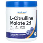 L-цитруллин малат 2:1, голубая малина, 300 г (10,7 унции) — Nutricost