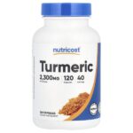 куркума, 120 капсул — Nutricost