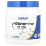 L-глютамин, без добавок, 500 г (17,9 унции) — Nutricost