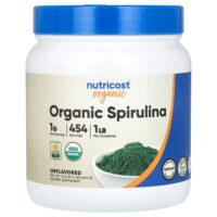 органическая спирулина, без добавок, 454 г (16,2 унции) — Nutricost