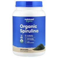 органическая спирулина, без добавок, 907 г (32,4 унции) — Nutricost
