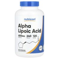 альфа-липоевая кислота, 600 мг, 240 капсул (300 мг в 1 капсуле) — Nutricost