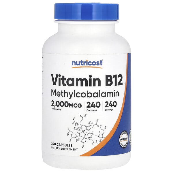 ncs67543_v_8.jpg Витамин B12, 2000 мкг, 240 капсул — Nutricost