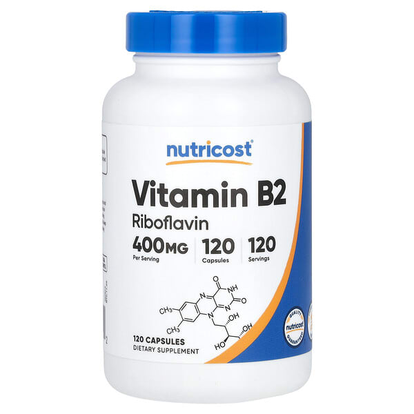 ncs67544_v_8.jpg Витамин B2, 400 мг, 120 капсул — Nutricost