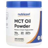 MCT масло в порошке, без добавок, 227 г (8,1 унции) — Nutricost