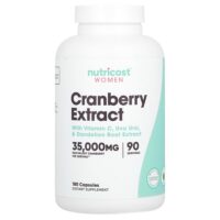для женщин, экстракт клюквы, 180 капсул — Nutricost