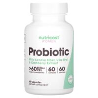 для женщин, пробиотик,> 60 млрд КОЕ, 60 капсул — Nutricost