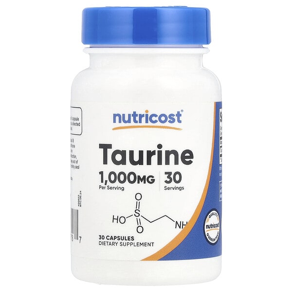 ncs67718_v_8.jpg Таурин, 1000 мг, 30 капсул — Nutricost