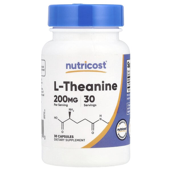 ncs67720_v_8.jpg L-теанин, 200 мг, 30 капсул — Nutricost