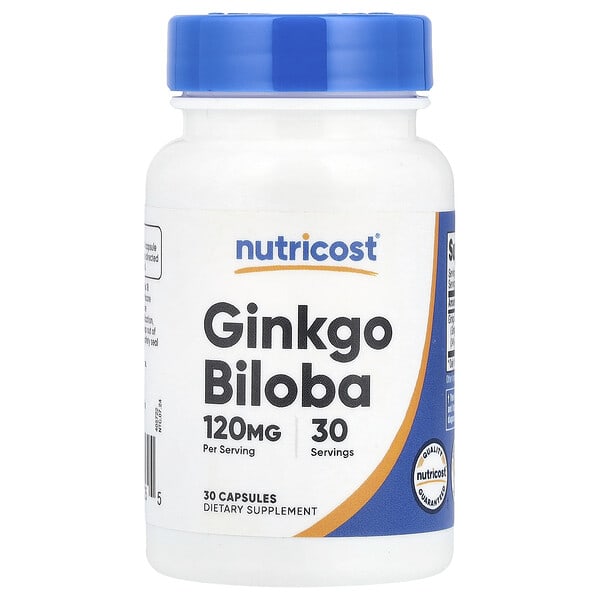 ncs67725_v_8.jpg Гинкго билоба, 120 мг, 30 капсул — Nutricost