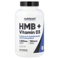 Performance, HMB и витамин D3, 240 капсул — Nutricost