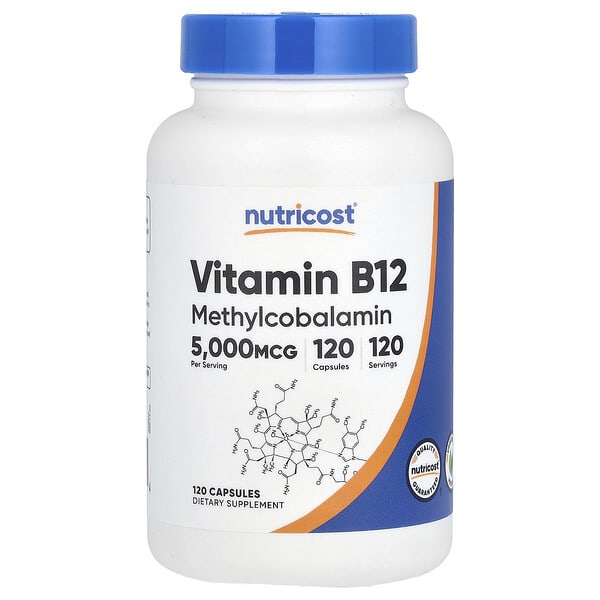 ncs67850_v_24.jpg витамин B12, 5000 мкг, 120 капсул — Nutricost