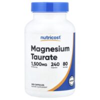 таурат магния, 240 капсул (500 мг в 1 капсуле) — Nutricost