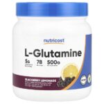 L-глютамин, ежевичный лимонад, 500 г (17,9 унции) — Nutricost