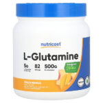 L-глютамин, персик и манго, 500 г (17,9 жидк. унции) — Nutricost