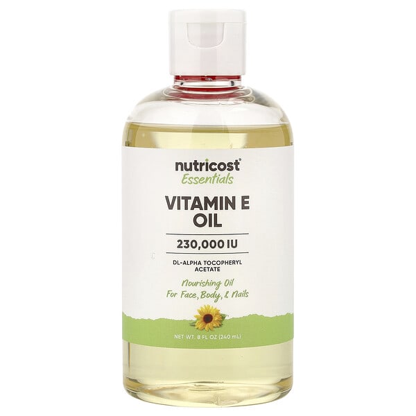 ncs67899_v_34.jpg Essentials, масло с витамином E, 240 мл (8 жидк. унций) — Nutricost