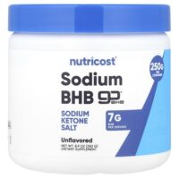 BHB натрия, goBHB®, без добавок, 250 г (8,9 унции) — Nutricost