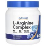 L-аргинин комплекс, голубая малина, 468 г (16,7 унции) — Nutricost