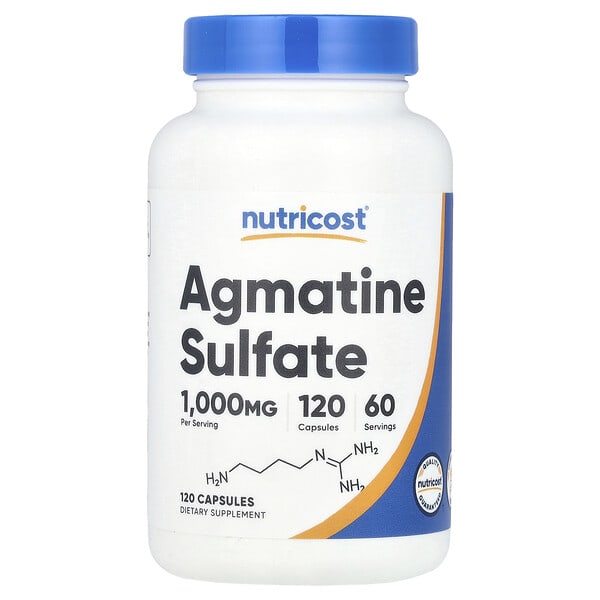 ncs67909_v_8.jpg Сульфат агматина, 120 капсул (500 мг на капсулу) — Nutricost