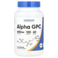 Alpha GPC, 120 капсул (300 мг в 1 капсуле) — Nutricost