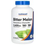 Горькая дыня, 2400 мг, 180 капсул — Nutricost