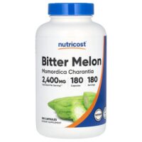 Горькая дыня, 2400 мг, 180 капсул — Nutricost