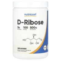 D-рибоза, без добавок, 500 г (17,9 унции) — Nutricost