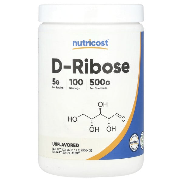 ncs67920_v_24.jpg D-рибоза, без добавок, 500 г (17,9 унции) — Nutricost