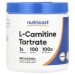 L-карнитин тартрат, без добавок, 100 г (3,5 унции) — Nutricost