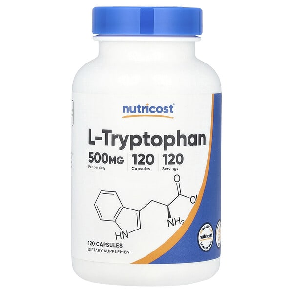ncs67938_v_24.jpg L-триптофан, 500 мг, 120 капсул — Nutricost