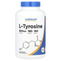 L-тирозин, 500 мг, 180 капсул — Nutricost