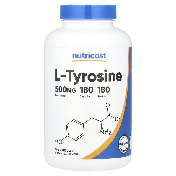 ncs67939_v_8.jpg L-тирозин, 500 мг, 180 капсул — Nutricost